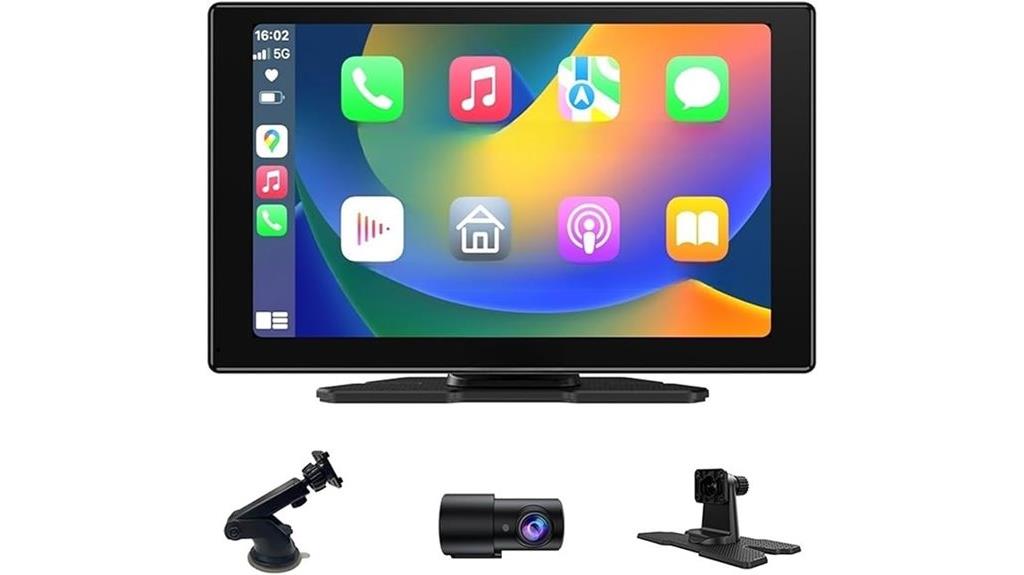 wireless 9 inch touchscreen dashcam