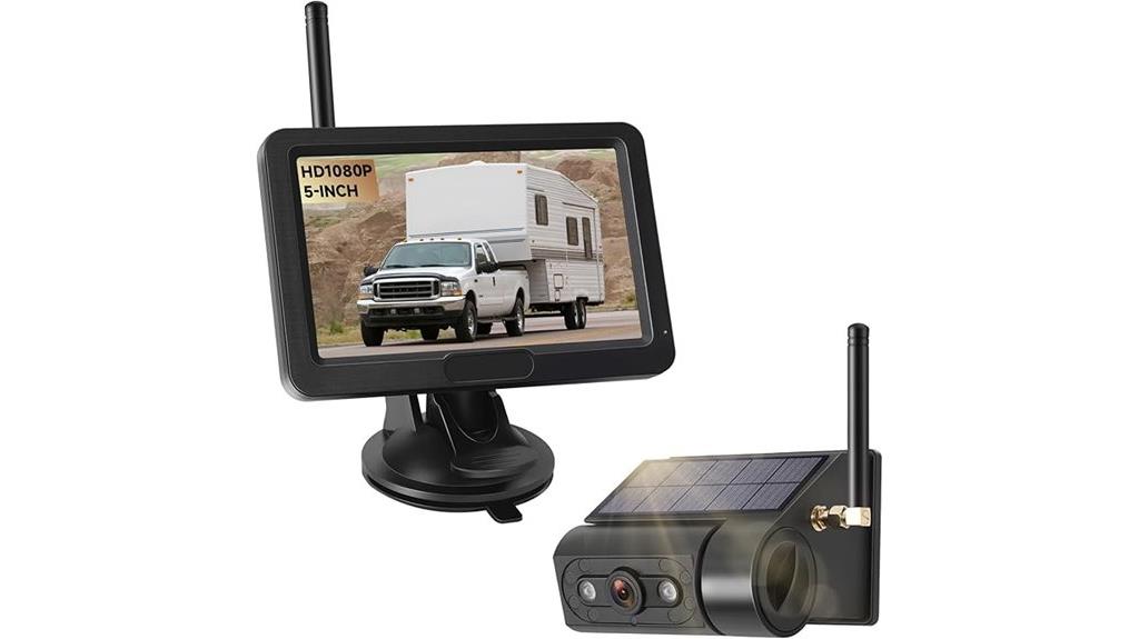 wireless solar backup camera