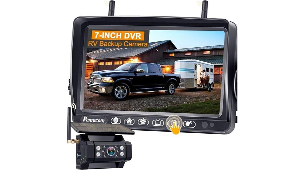 wireless solar backup camera