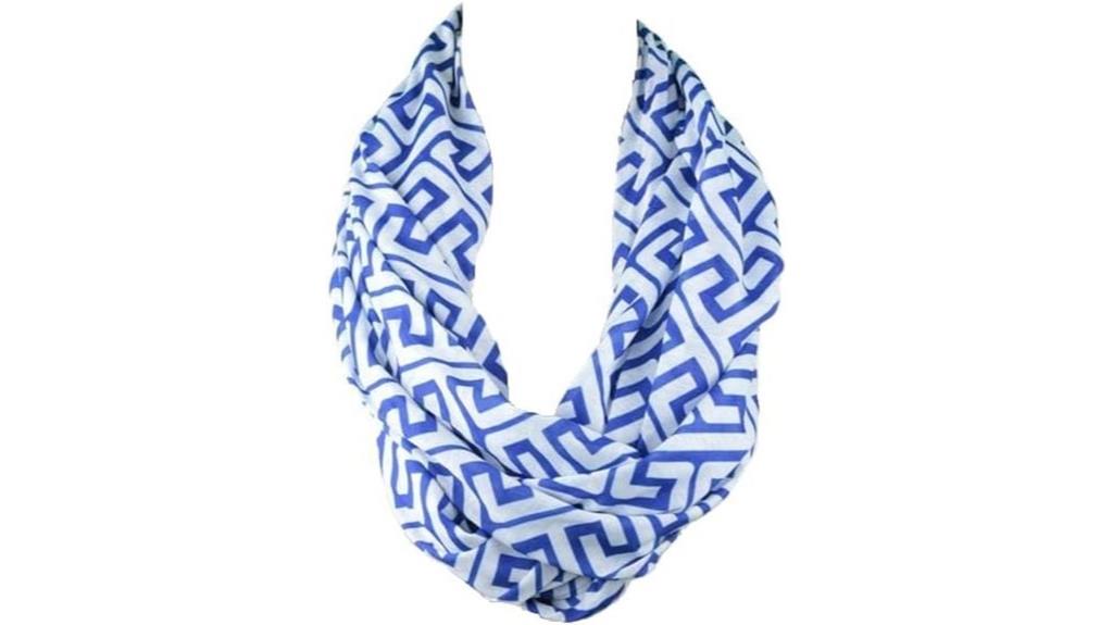 women s infinity scarf with hidden pocket