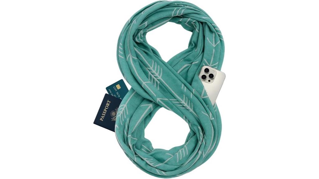 women s infinity scarf with pocket