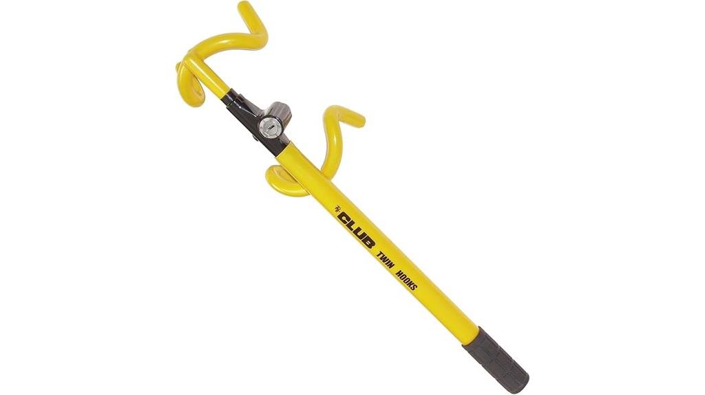 yellow twin hooks lock