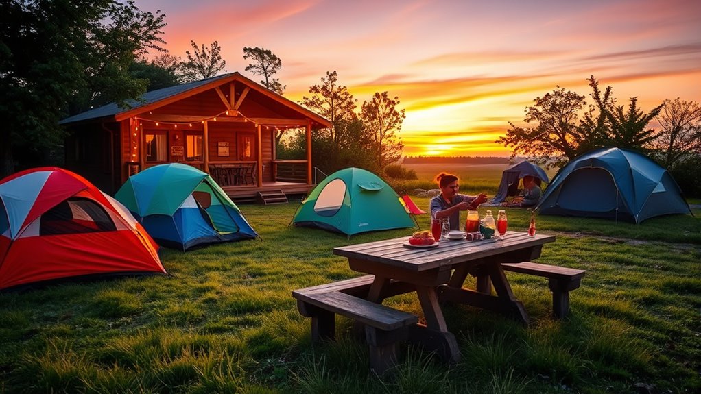 affordable camping and hostel safety