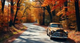 autumn road trip moments
