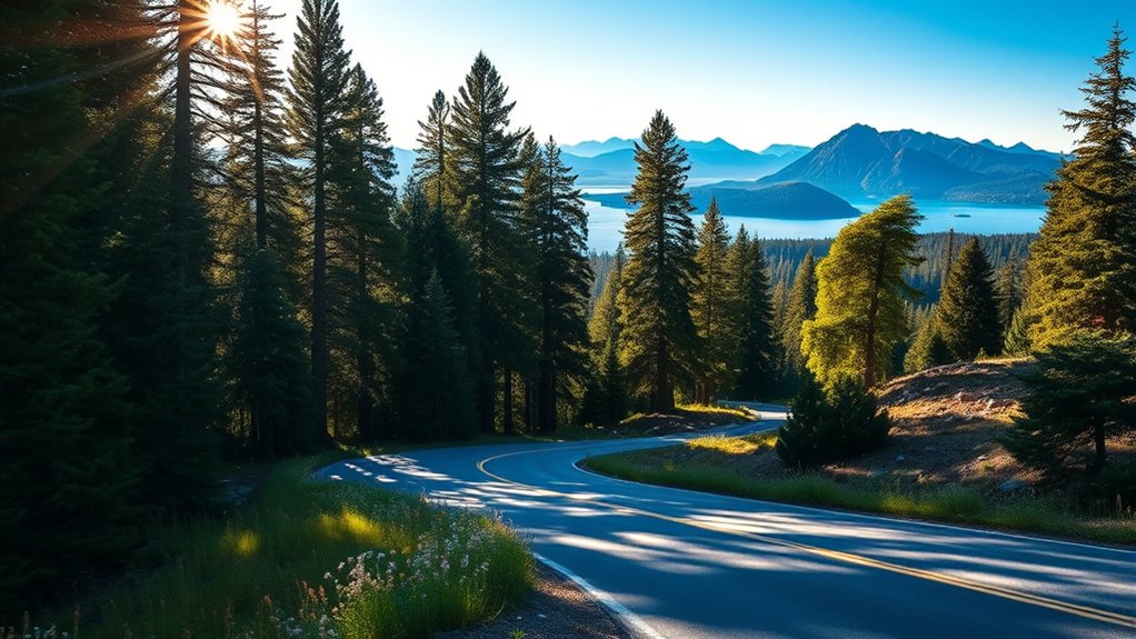 cascade lakes and crater lake