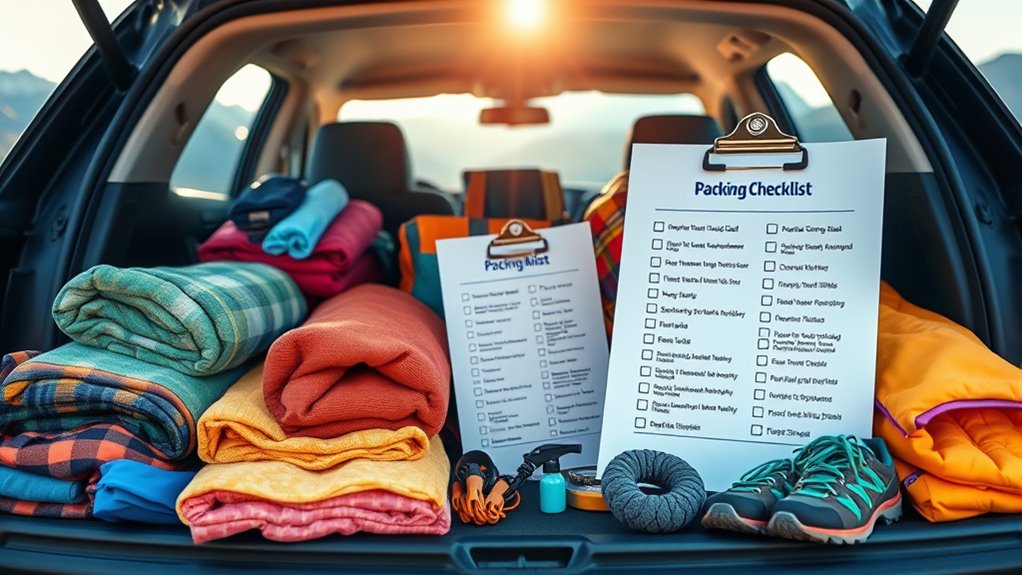 pack snacks for scenic drives