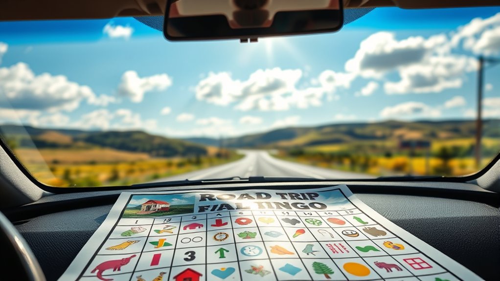 road trip bingo keeps everyone engaged
