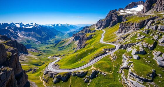 scenic austrian mountain route