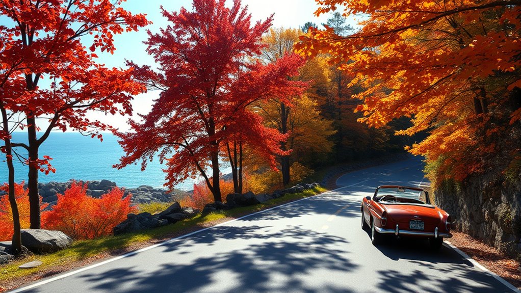 scenic fall coastal journey
