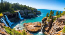 waterfalls pictured rocks adventure
