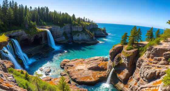 waterfalls pictured rocks adventure