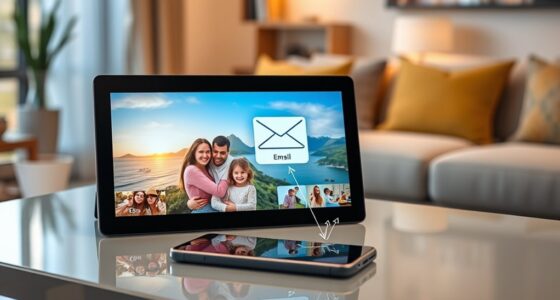 email enabled digital photo frames