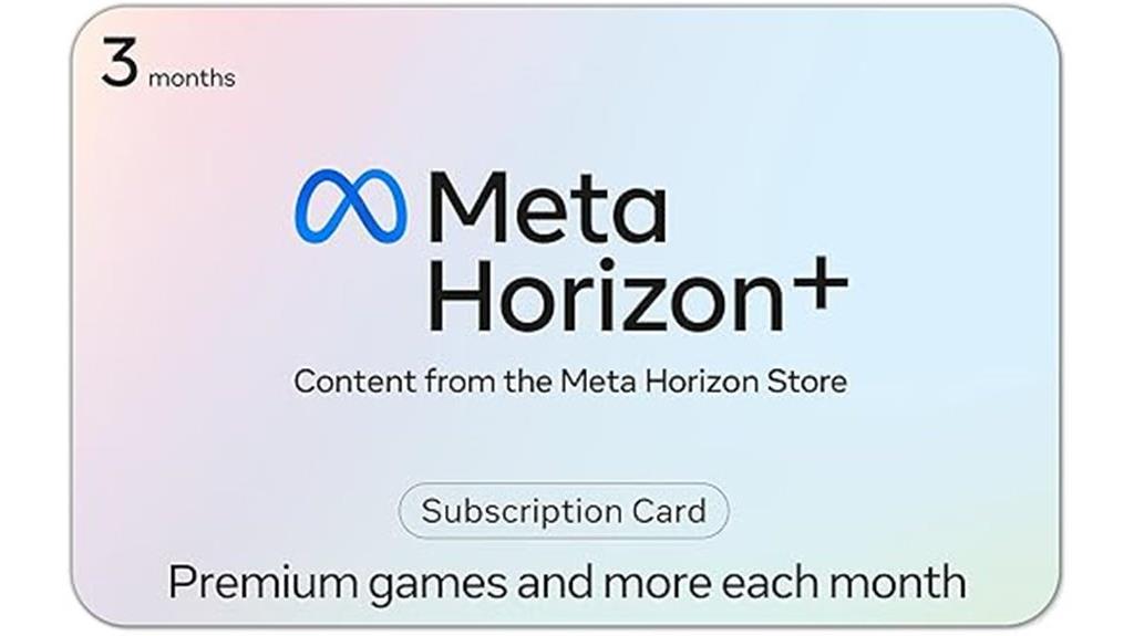 meta horizon 3 month gift