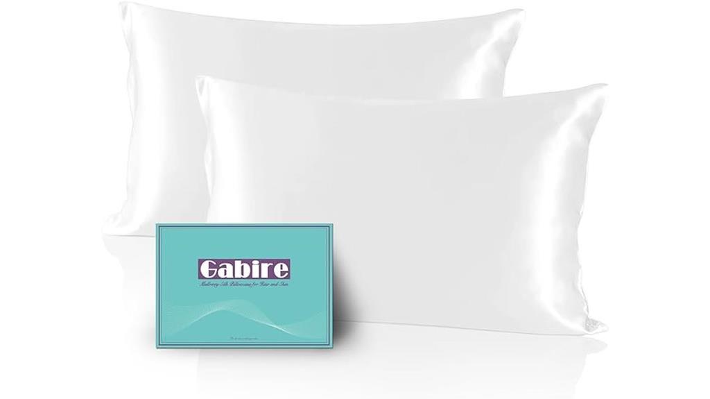 silk pillow cases pair