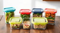 top glass meal storage