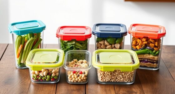 top glass meal storage