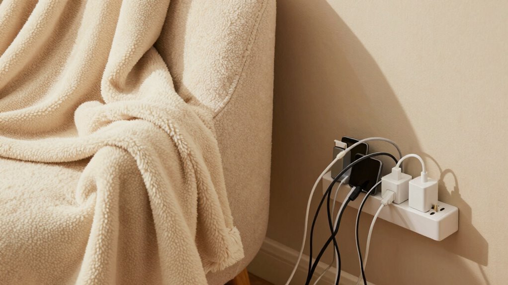 avoid overloading heated blankets