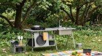 efficient small campsite kitchen