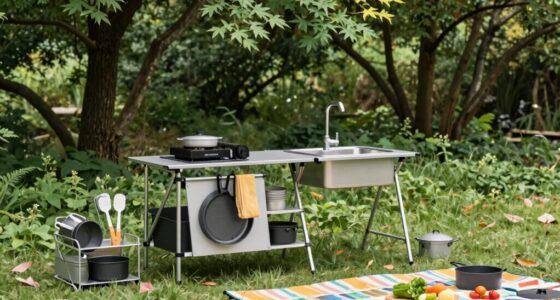 efficient small campsite kitchen