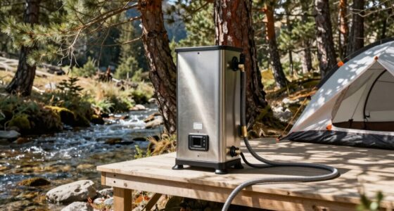 flood resistant camping water heater
