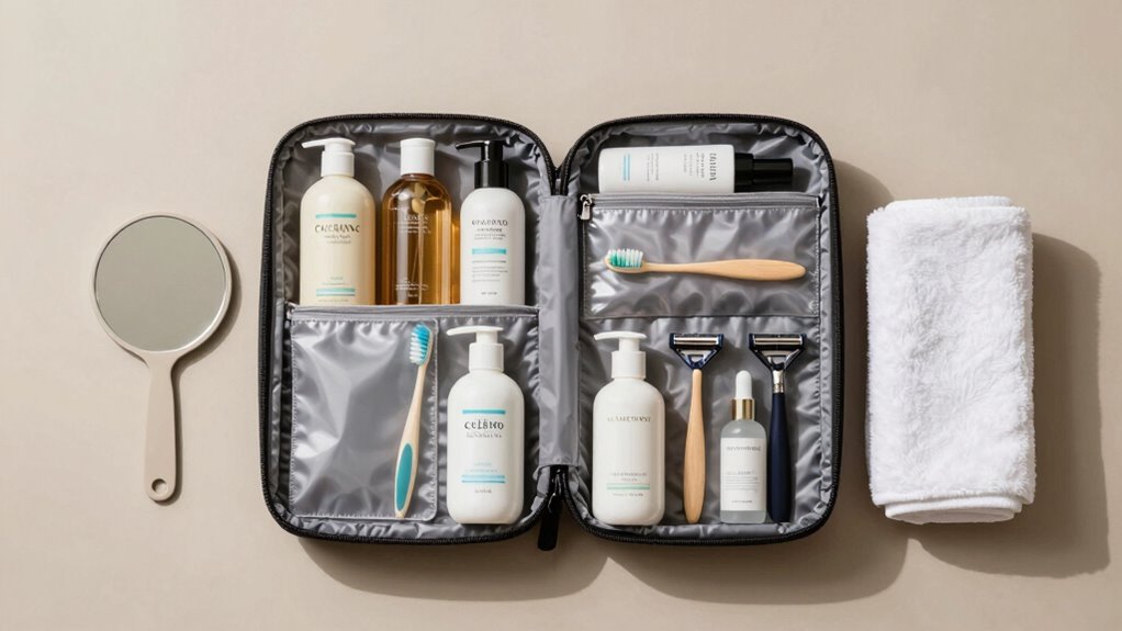 organized accessible toiletry storage
