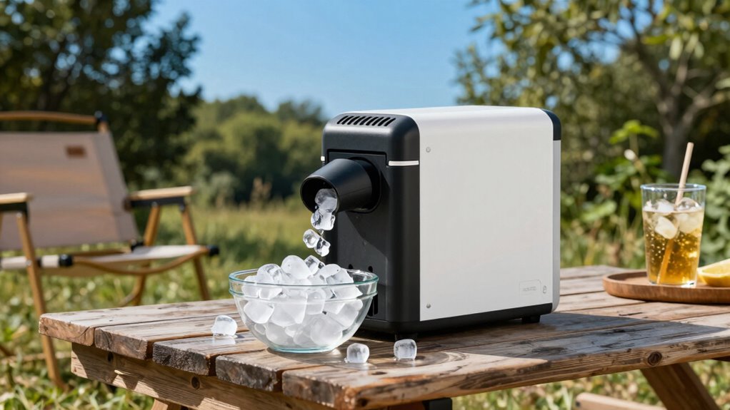 portable efficient outdoor ice maker