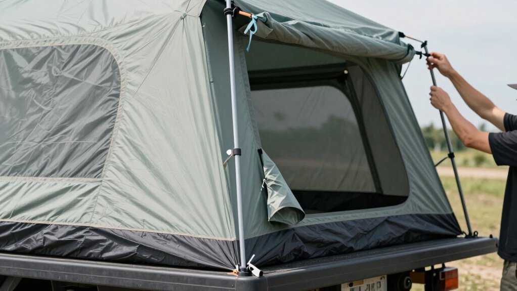 proper tent setup and maintenance