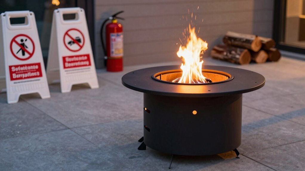 safe fire pit usage precautions