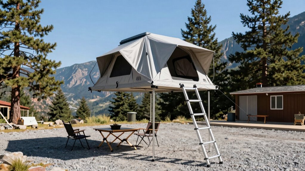 safe organized tent setup