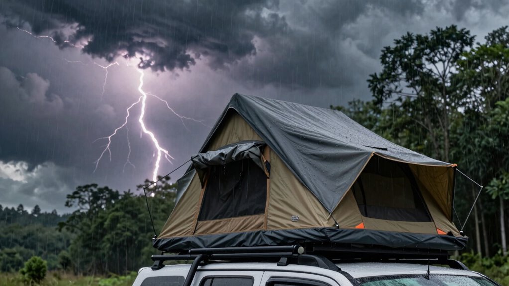 safe stormproof campsite selection
