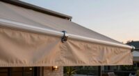 secure awning before storm