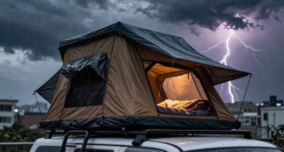 storm proof rooftop camping safety