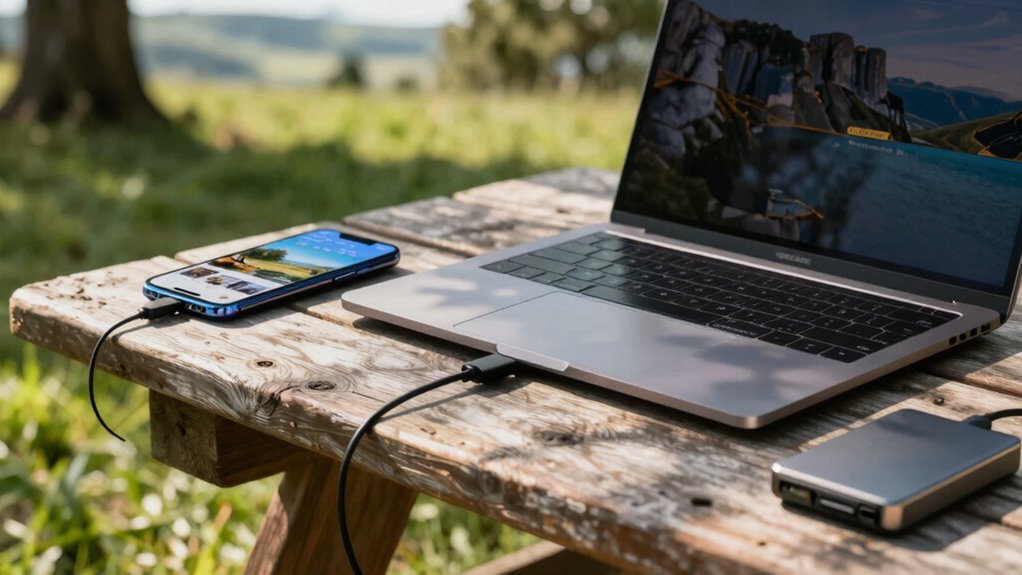 backup photos while traveling