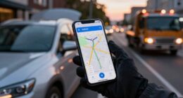car towing tracking method