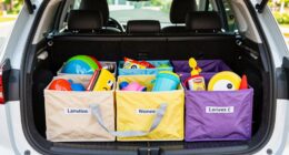 efficient child travel packing