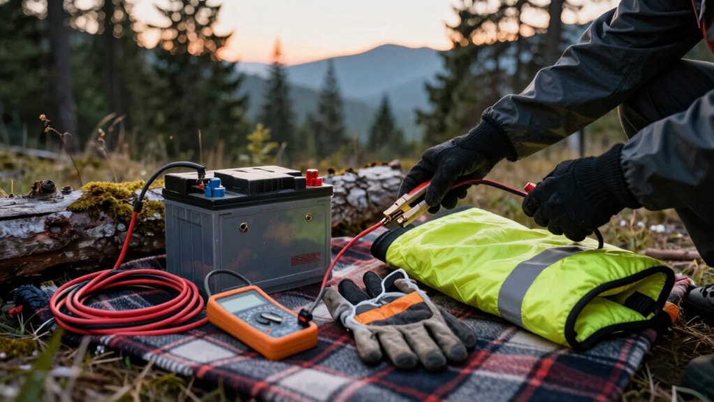 essential campsite battery tools