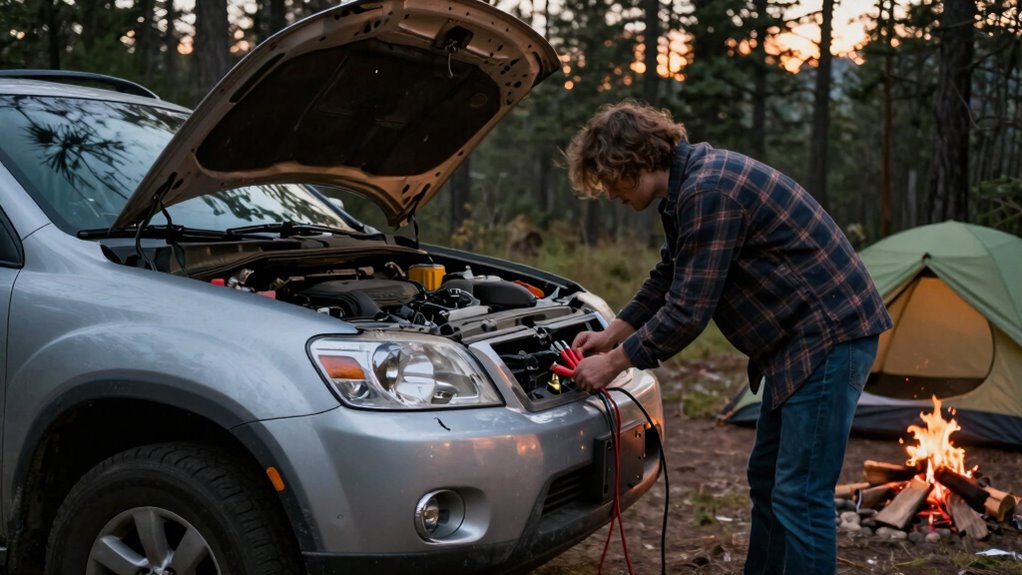 jump start vehicle safely step by step