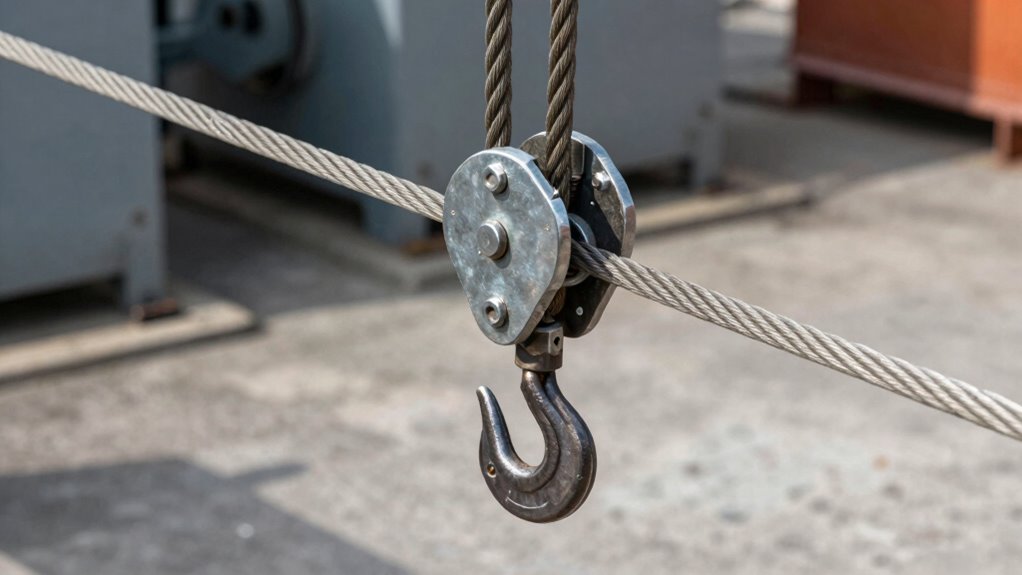 proper cable and pulley setup
