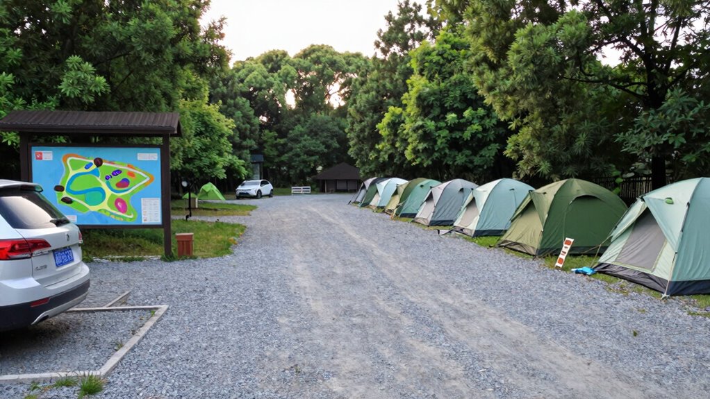reading campsite layout effectively