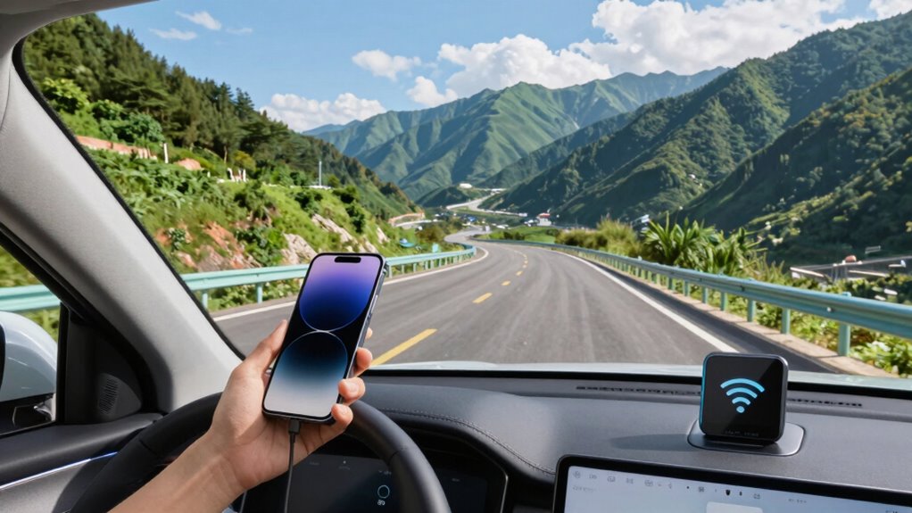 smartphone tethering for road trips