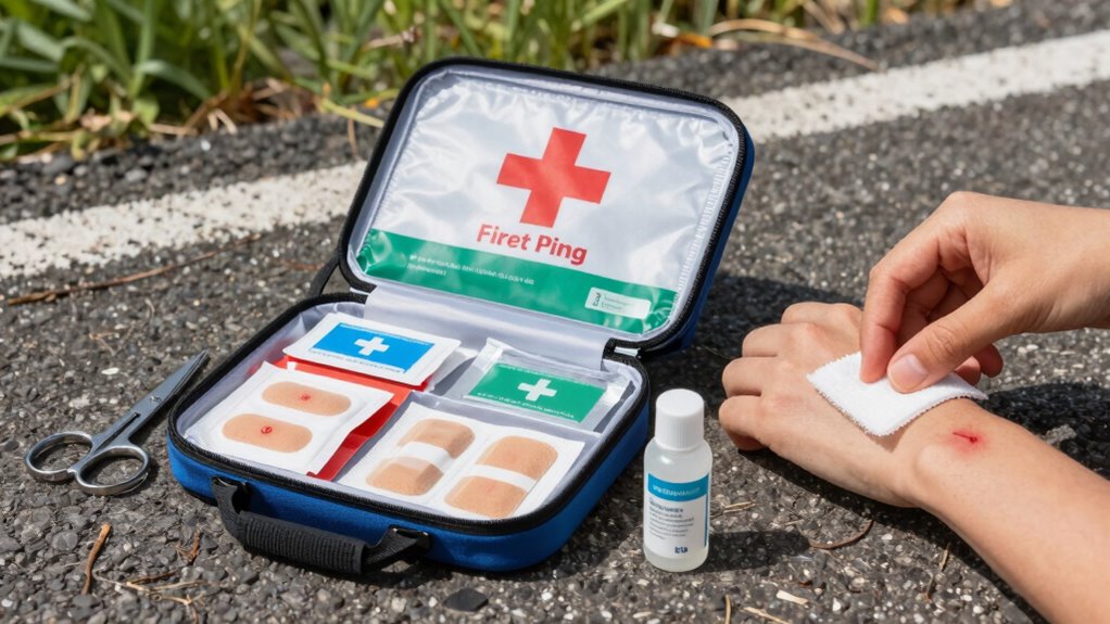 treat injuries promptly and properly