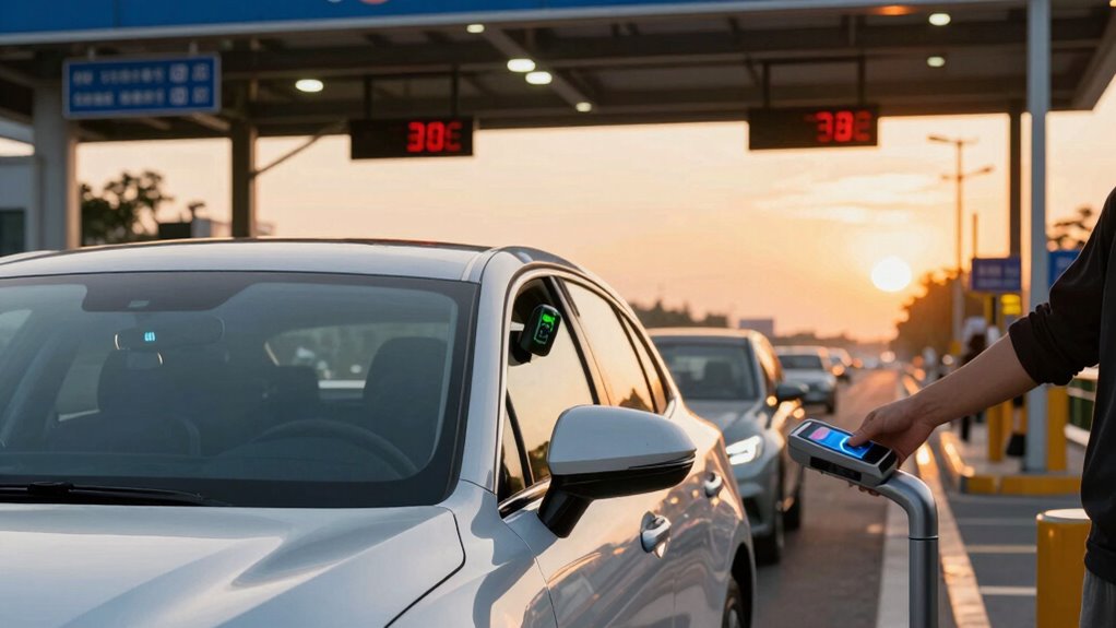 use electronic transponder lanes