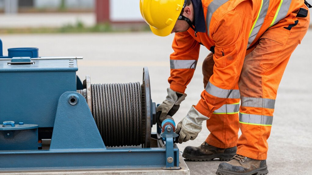 wear safety gear and inspect