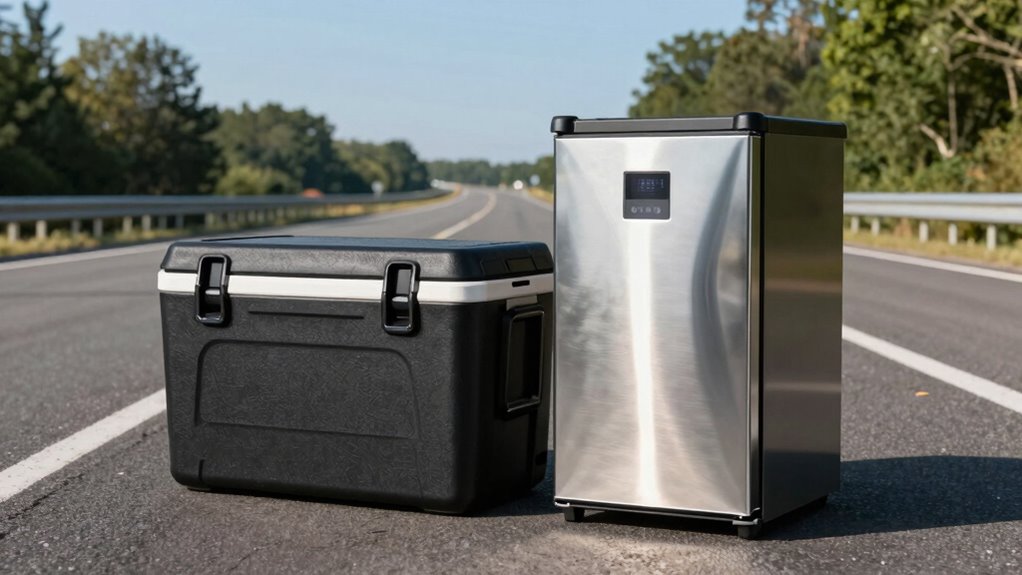 choosing between cooler and fridge