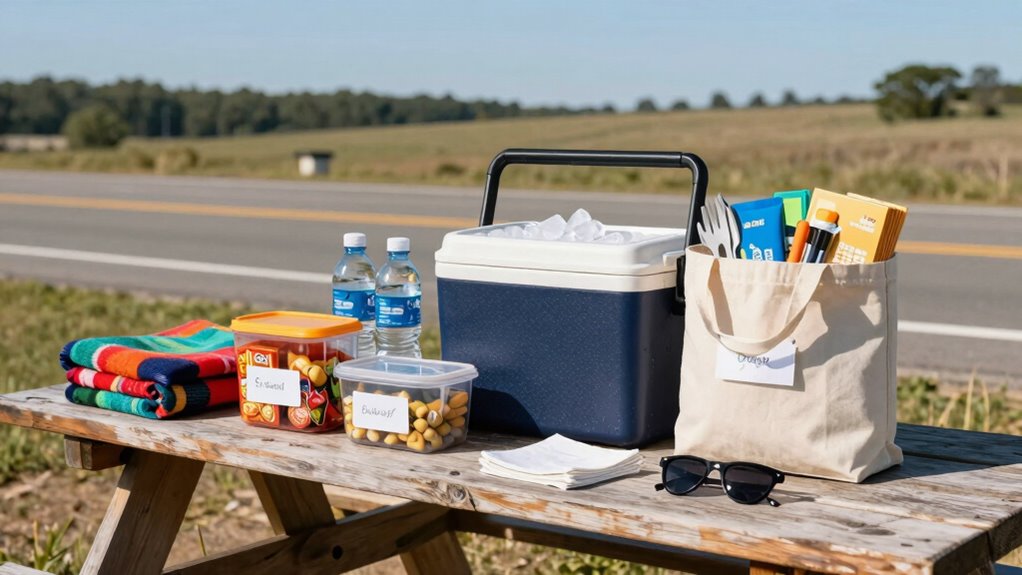 create efficient travel snack kit