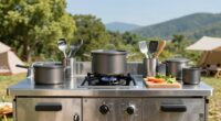 efficient camp kitchen setup