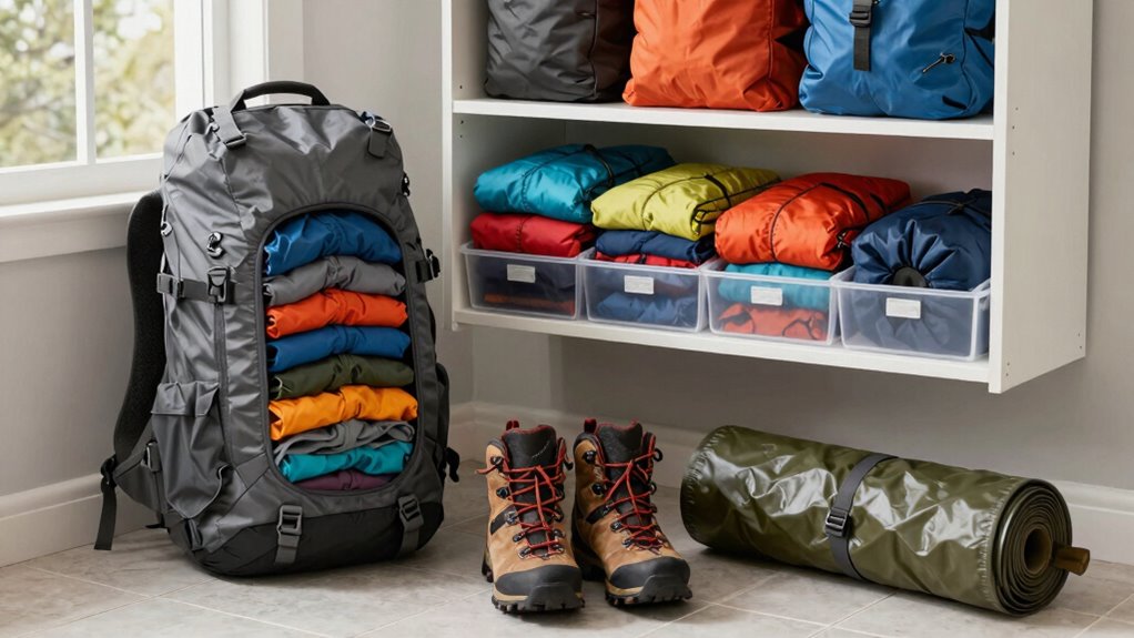 efficient organized outdoor packing