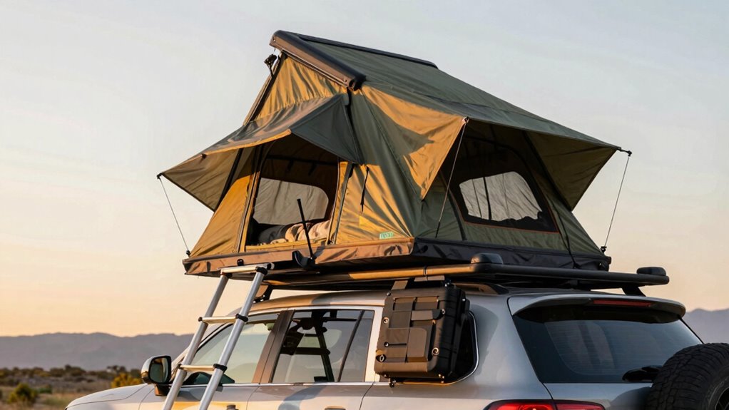 efficient rooftop tent setup