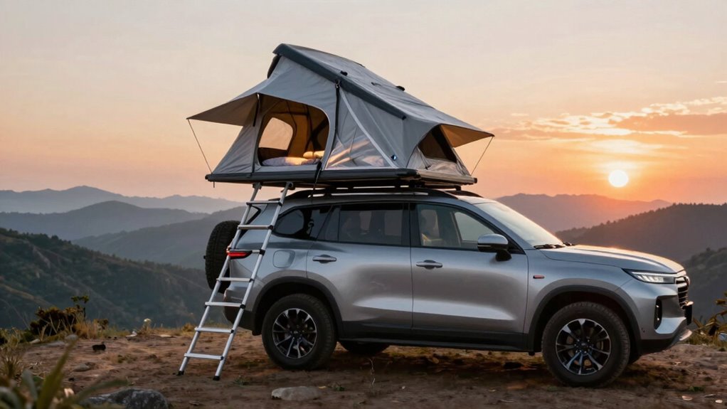 efficient rooftop tent setup