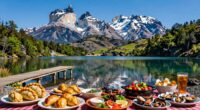 lakes volcanoes forests food